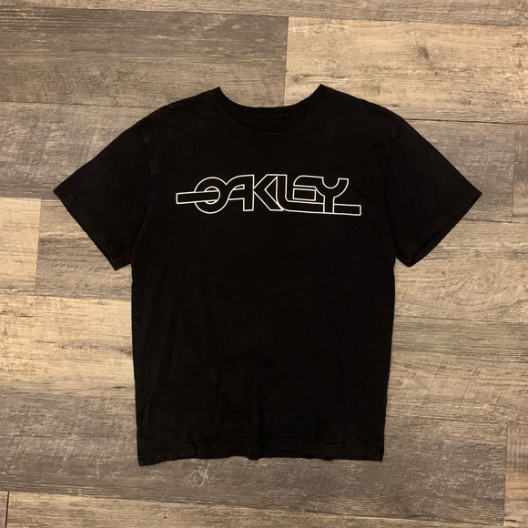 Y2K 2000s Oakley Spellout Shirt Men’s Size Medium - Picture 1 of 9